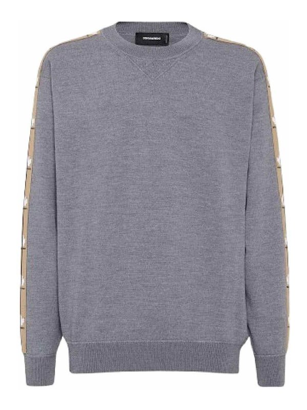 DSQUARED2: Suéteres con cuello pico - Suéter Cuello Redondo - Ninguno