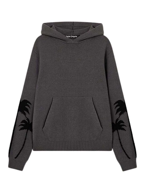 Palm Angels: Sweatshirts und Pullover - Sweatshirt - Grau