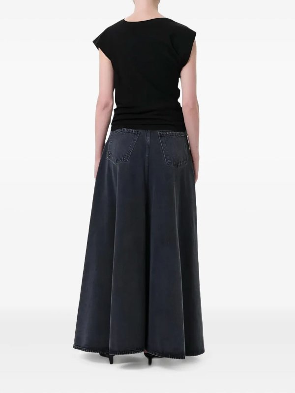 The Best Shops AGOLDE: Jupes midi et au genou - Jupe Midi - Bleu