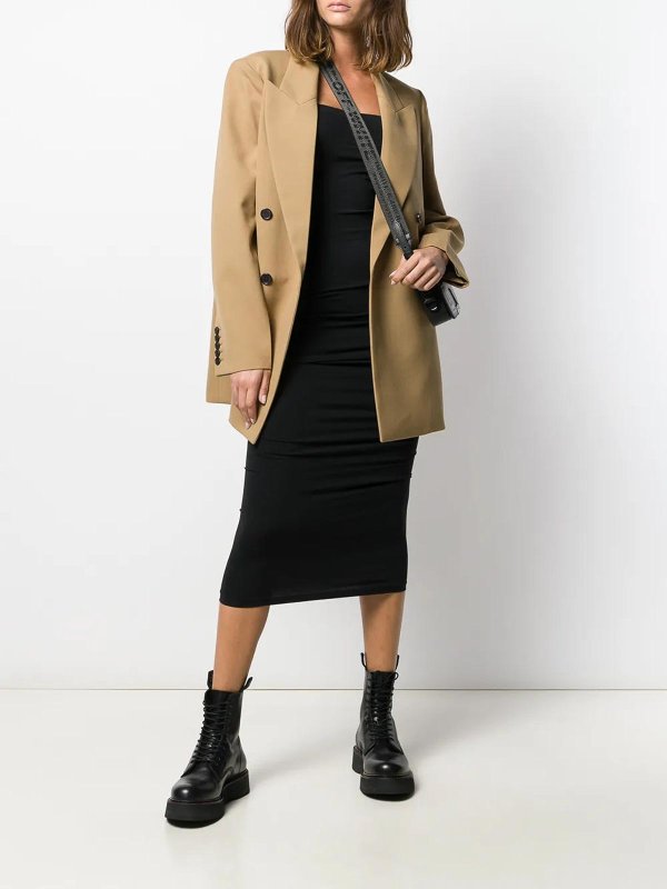 WOLFORD: knee length dresses online - Abito Fatal Black