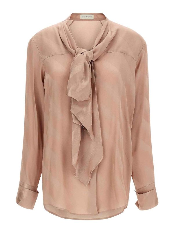 DRIES VAN NOTEN: shirts - Curbi Old Rose shirt