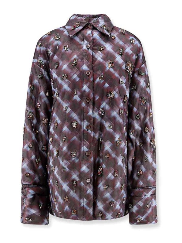 DRIES VAN NOTEN: shirts - Cartan Purple shirt