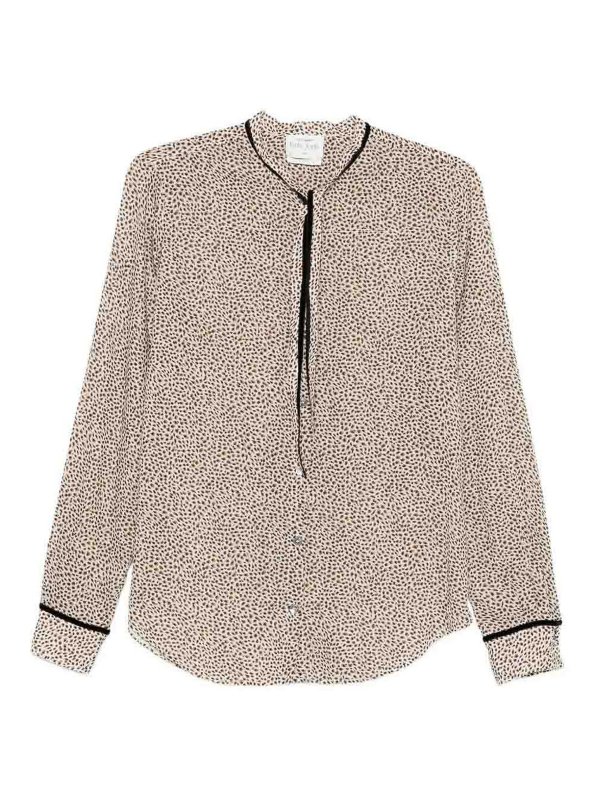 FORTE FORTE: shirts - Lichen Polka Dot Shirt