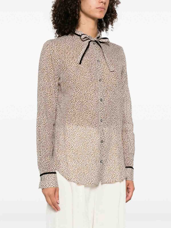 The Best Shops FORTE FORTE: shirts - Lichen Polka Dot Shirt