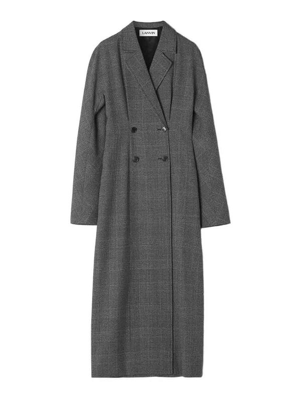 LANVIN: knee length dresses - Gray Coat Dress