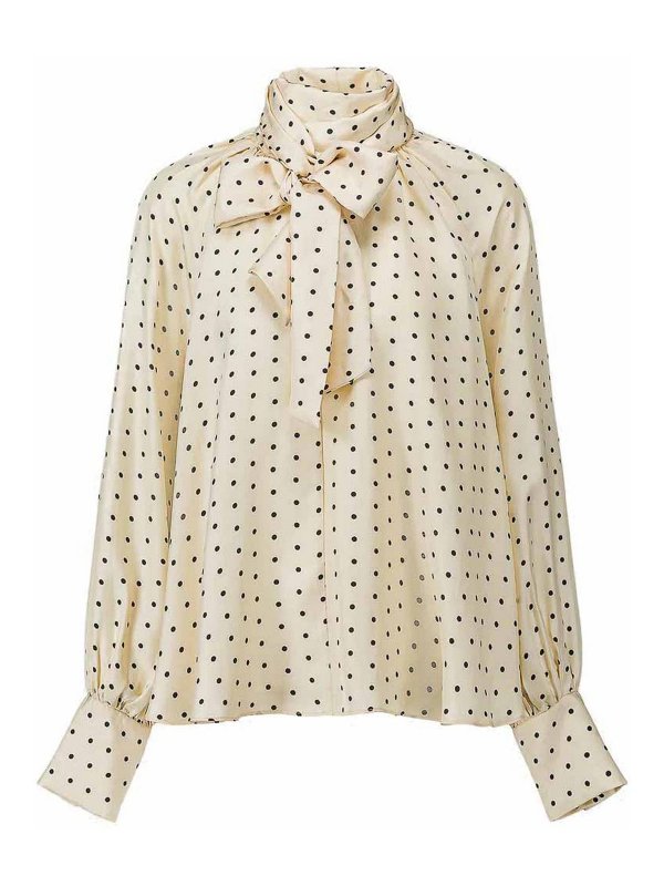 LAURENCE BRAS: camicie - Camicia Pois Ivory
