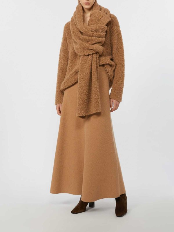 Max Mara: t-shirts online - Pantera Camel shirt