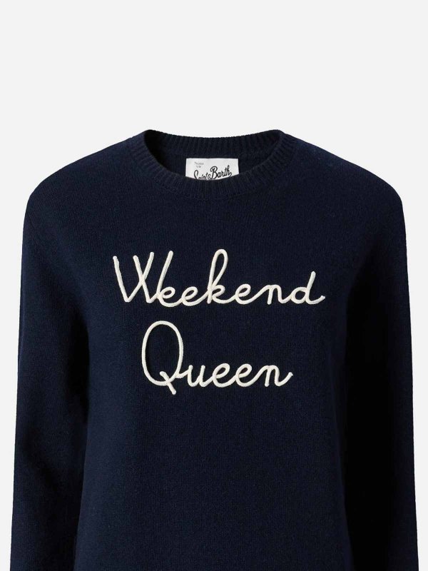 MC2 SAINT BARTH: Suéteres con cuello pico online - Suéter Cuello Redondo - Blanco