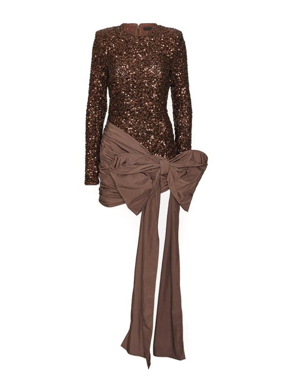 ROTATE Birger Christensen: ニーレングススカート＆ミディ丈 - 膝丈/ミディスカート - キャメル