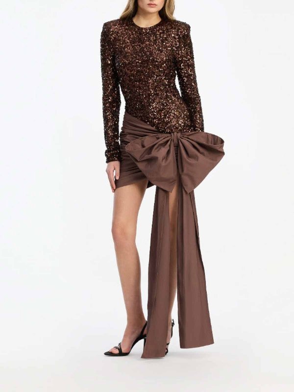 The Best Shops ROTATE Birger Christensen: ニーレングススカート＆ミディ丈 - 膝丈/ミディスカート - キャメル