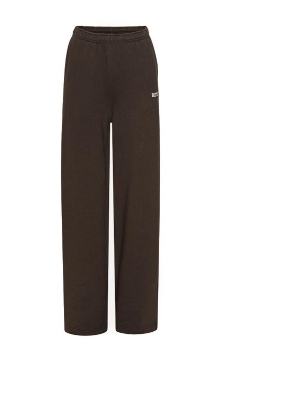 ROTATE Birger Christensen: スウェットパンツ - トラックスーツ ボトムス - ブラウン