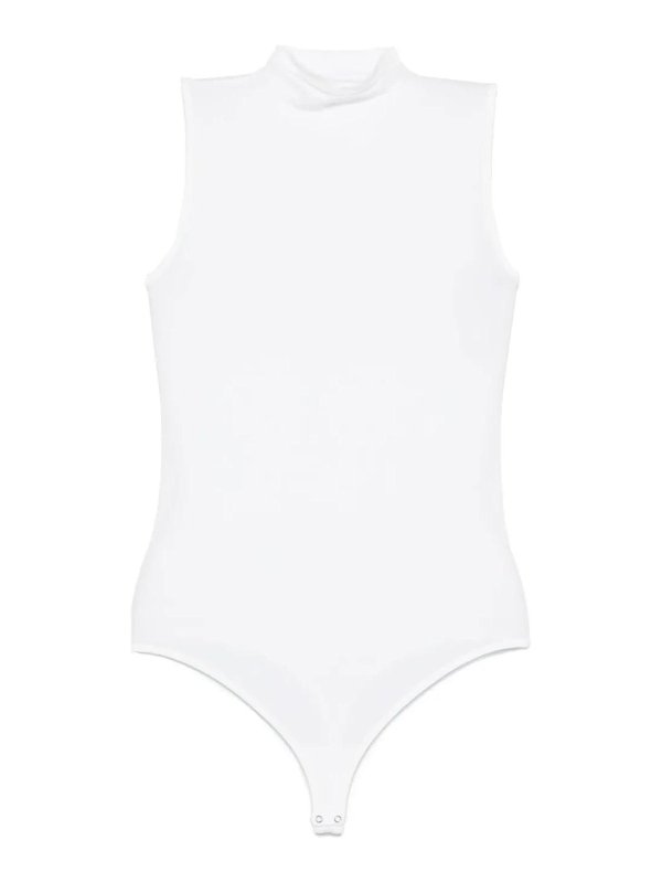 WOLFORD: Top e canotte - Corpo Collo Alto Bianco