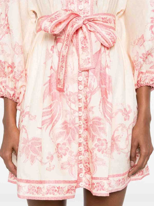 The Best Shops ZIMMERMANN: knee length dresses - Lucky Pink Dress