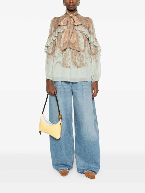 ZIMMERMANN: Camisas online - Camisa - Verde Claro