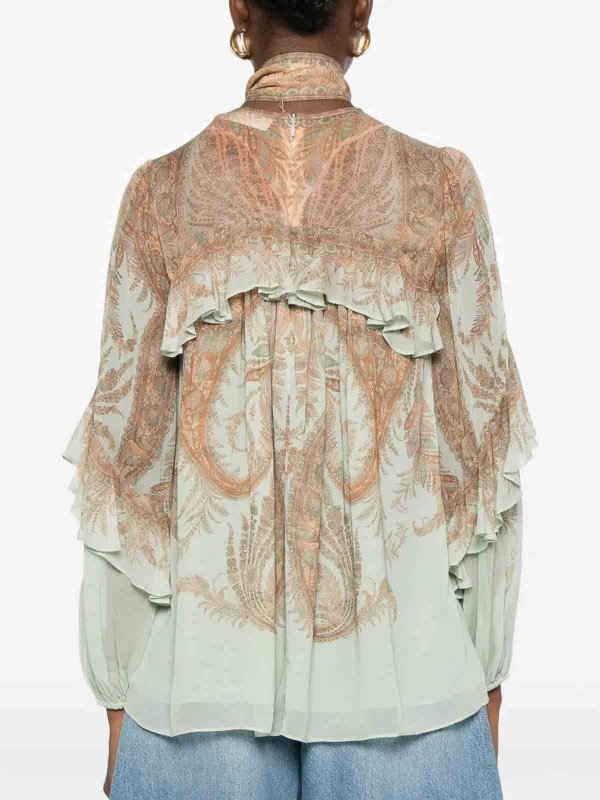 Camisa - Verde Claro shop online: ZIMMERMANN