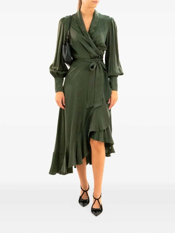 ZIMMERMANN: abiti al ginocchio online - Vestito  Midi Verde Scuro