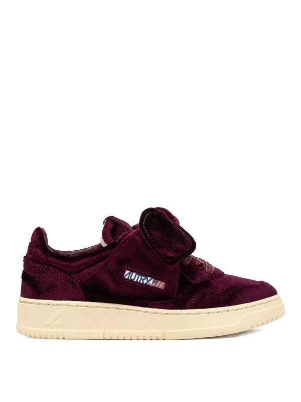 AUTRY: trainers - Sneakers Medalist Velluto Bordeaux