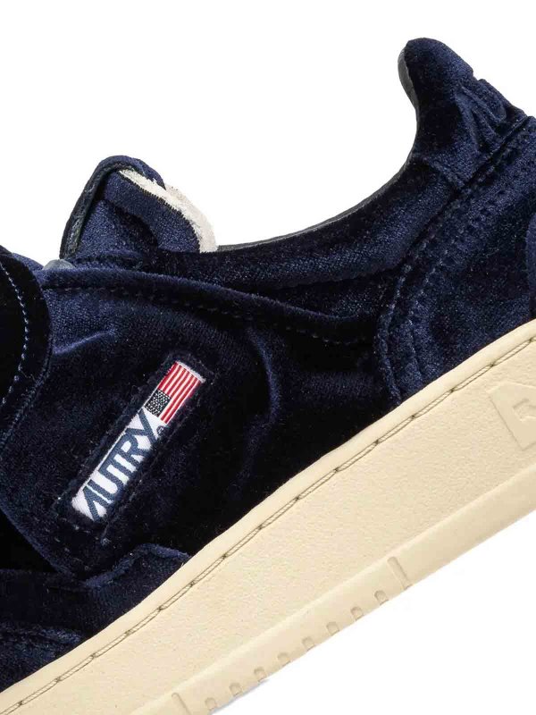 AUTRY: sneakers online - Scneaker Medaglia Velluto Blu