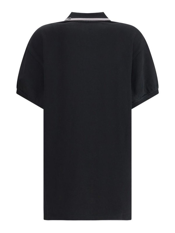 ALEXANDER WANG: knee length dresses online - Black Dress With Polo