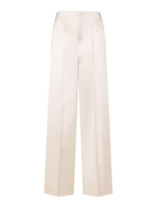 Philosophy di Lorenzo Serafini: casual trousers - Wide Satin Trousers