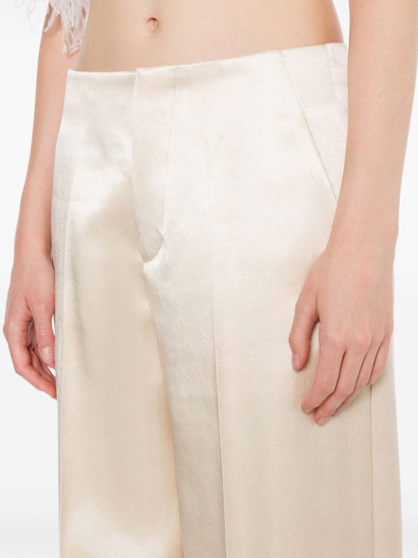 Philosophy di Lorenzo Serafini: casual trousers online - Wide Satin Trousers