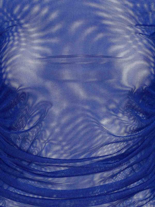 Blue Mesh Top With High Neck shop online: ROTATE Birger Christensen