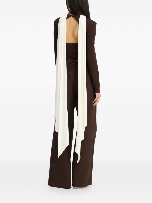 ROTATE Birger Christensen: casual trousers online - Brown Corset Suiting Pants