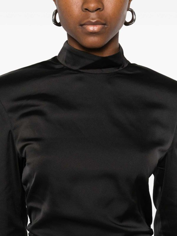 The Best Shops ROTATE Birger Christensen: evening dresses - Black Ruched Mini Dress