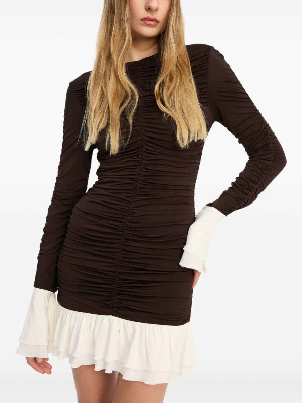 ROTATE Birger Christensen buy online 膝丈ドレス - 白