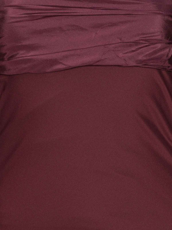 Burgundy Long Dress In Chiffon Fabric shop online: ROTATE Birger Christensen