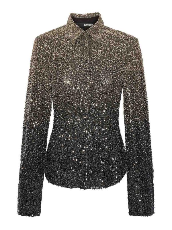 ROTATE Birger Christensen: shirts - Beaded Embellishments Shirt