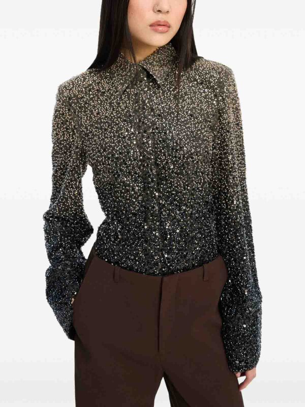 The Best Shops ROTATE Birger Christensen: shirts - Beaded Embellishments Shirt