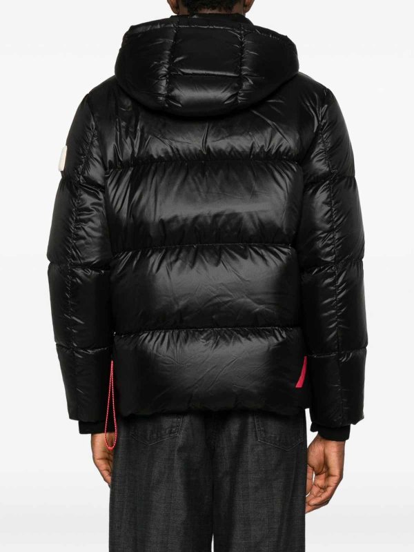 Black Short Down Jacket With Label shop online: AFTER LABEL