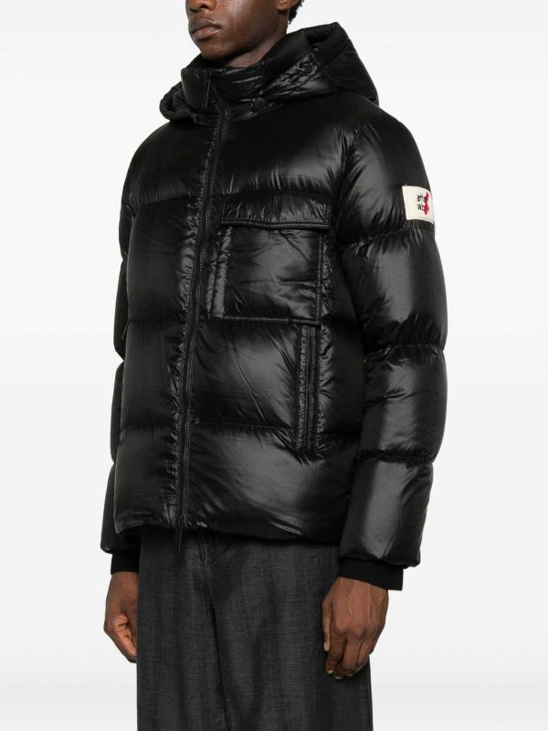 AFTER LABEL buy online Black Short Down Jacket With Label