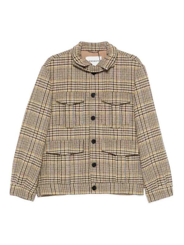 AMARANTO: Manteaux au genou - Manteau Au Genou - Beige