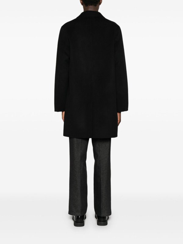 The Best Shops AMARANTO: cappotti lunghi - Cappotto Nero Con Tasche