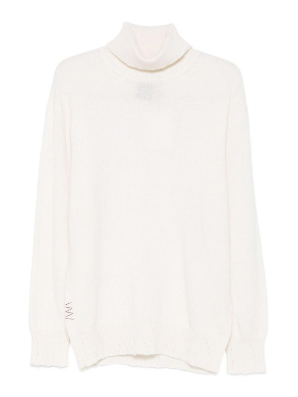 AMARANTO: Rollkragenpullover  und Polo-Ausschnitt - Rollkragenpullover - Creme