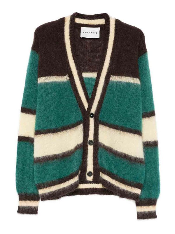 AMARANTO: カーディガン - カーディガン - 緑
