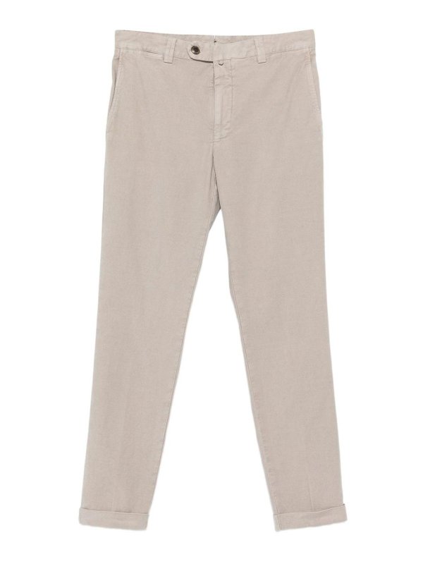 BERWICH: casual trousers - Stretch Cotton Grey Trousers