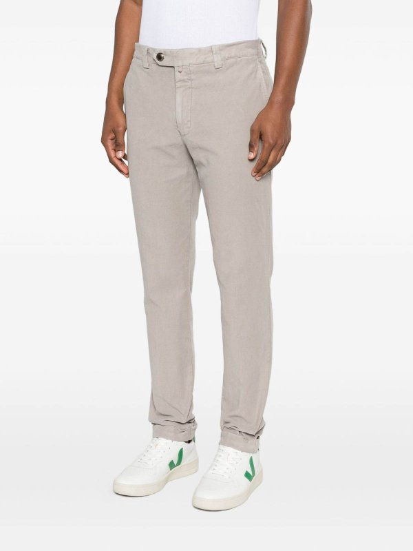 BERWICH: casual trousers online - Stretch Cotton Grey Trousers