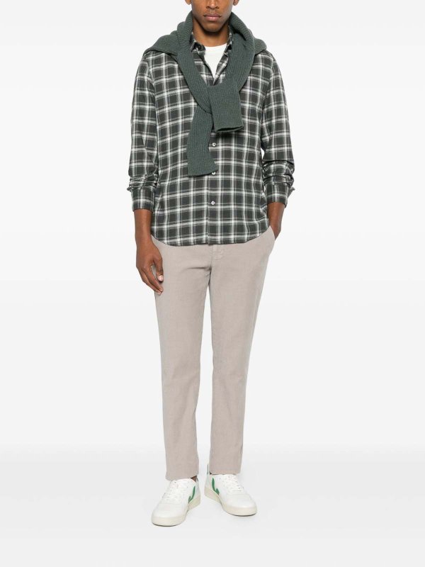 The Best Shops BERWICH: casual trousers - Stretch Cotton Grey Trousers