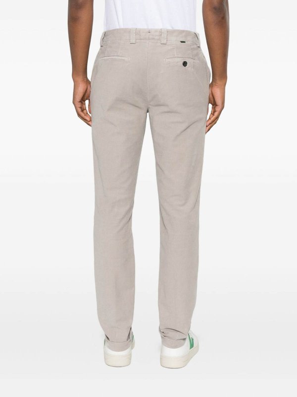 Stretch Cotton Grey Trousers shop online: BERWICH