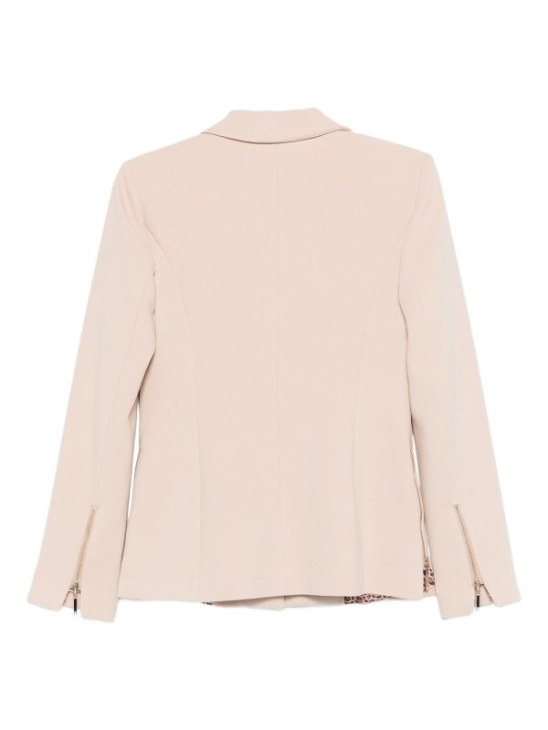 The Best Shops BLUGIRL: blazers - Beige Blazer With Animal Print Lining