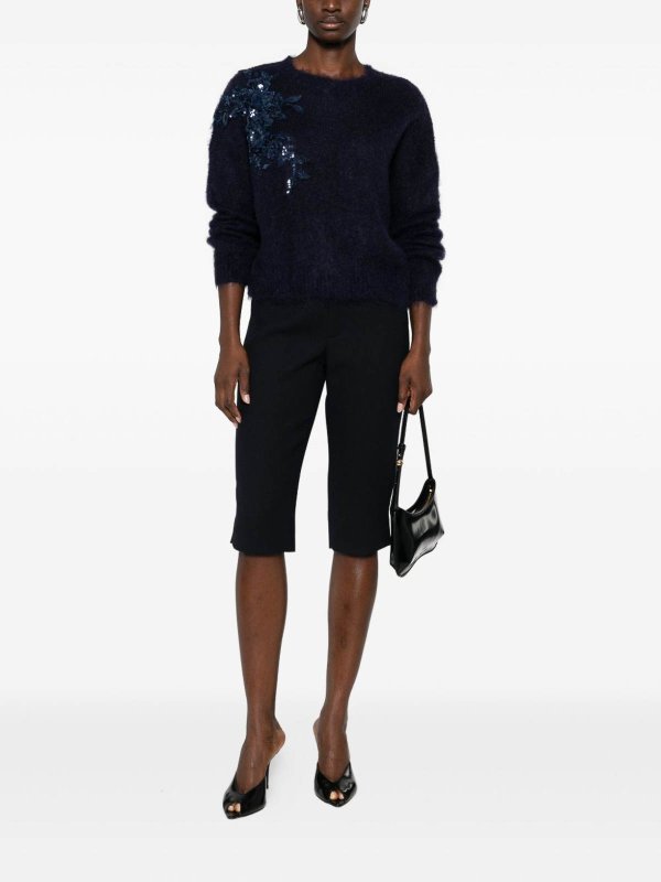 The Best Shops BLUGIRL: maglia collo rotondo - Maglione Girocollo Blu