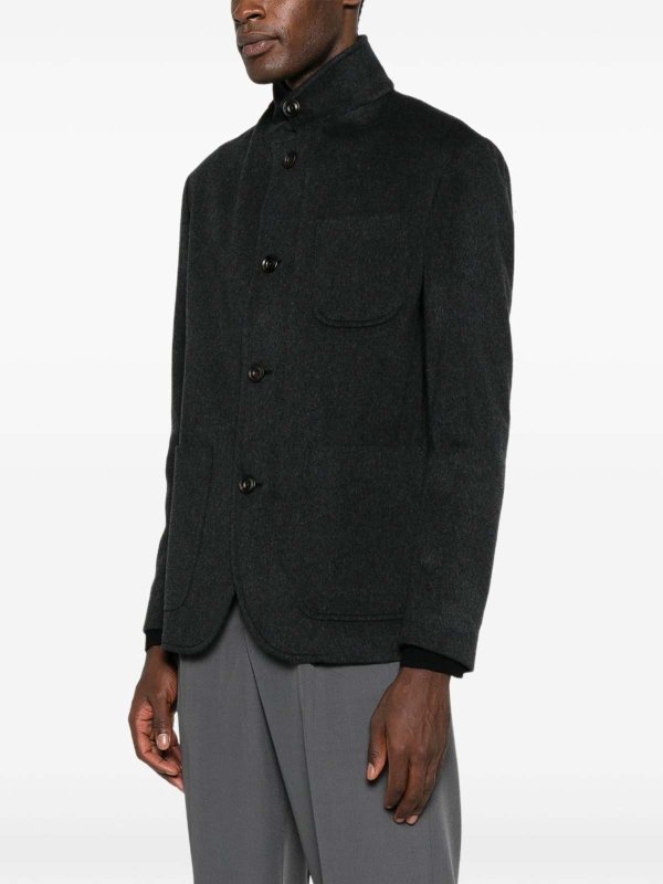 CORNELIANI buy online Blazer Grigio Scuro In Lana Vergine