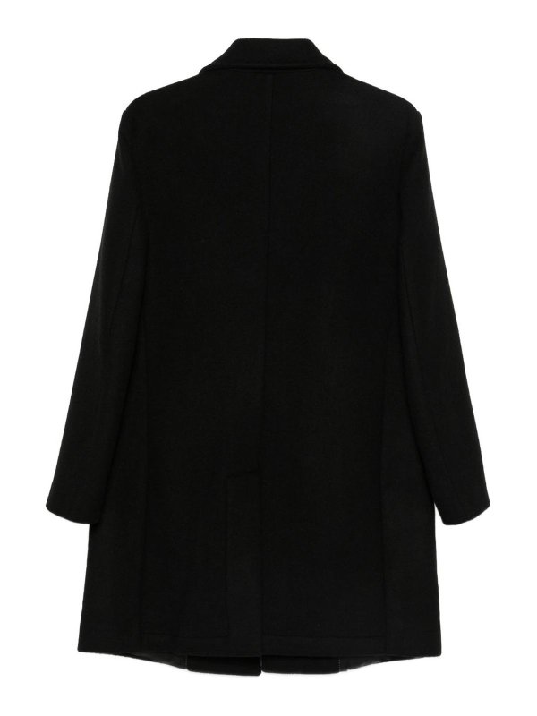 The Best Shops DANIELE ALESSANDRINI: Knielange Mäntel - Knielanger Mantel - Schwarz