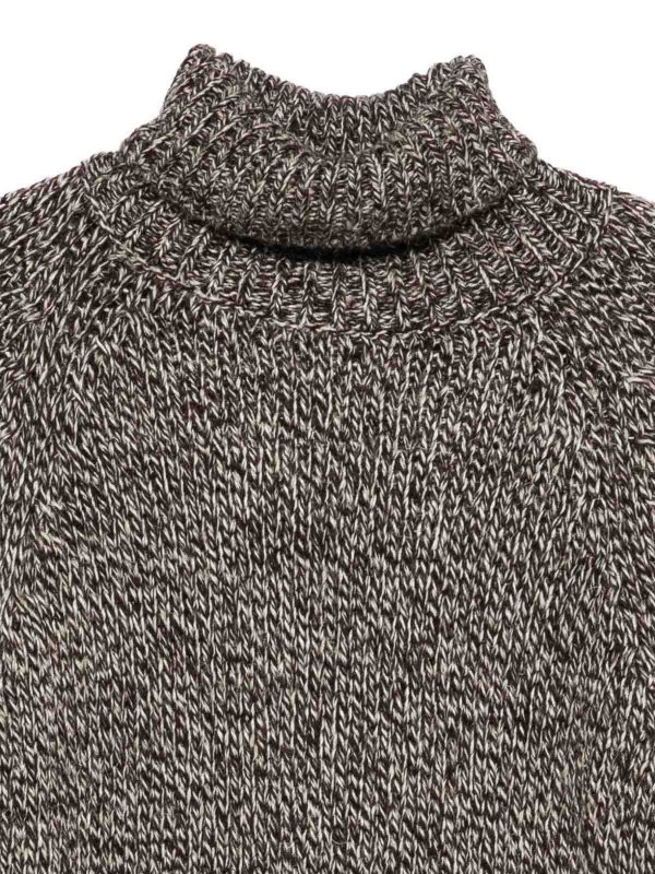 The Best Shops DANIELE ALESSANDRINI: Turtlenecks & Polo necks - Brown Turtleneck Sweater