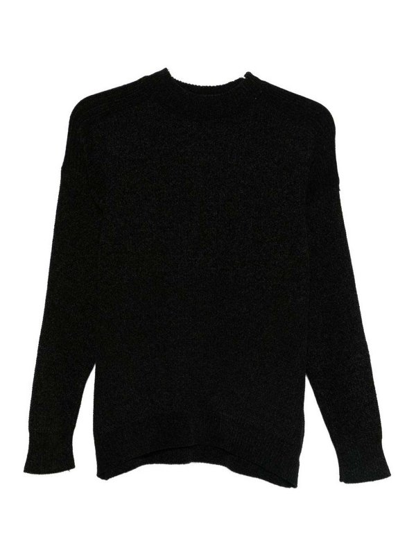 DANIELE ALESSANDRINI: Suéteres con cuello pico - Suéter Cuello Redondo - Negro