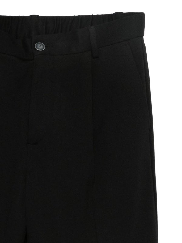 The Best Shops DANIELE ALESSANDRINI: Tailored & Formal trousers - Black Casual Dress Trousers