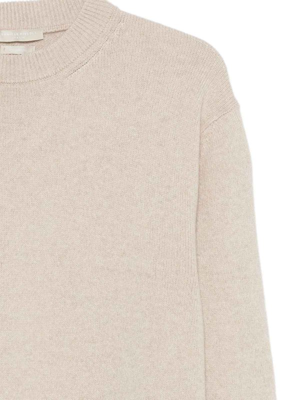 The Best Shops DANIELE FIESOLI: crew necks - Beige Cashmere Crew Neck Sweater